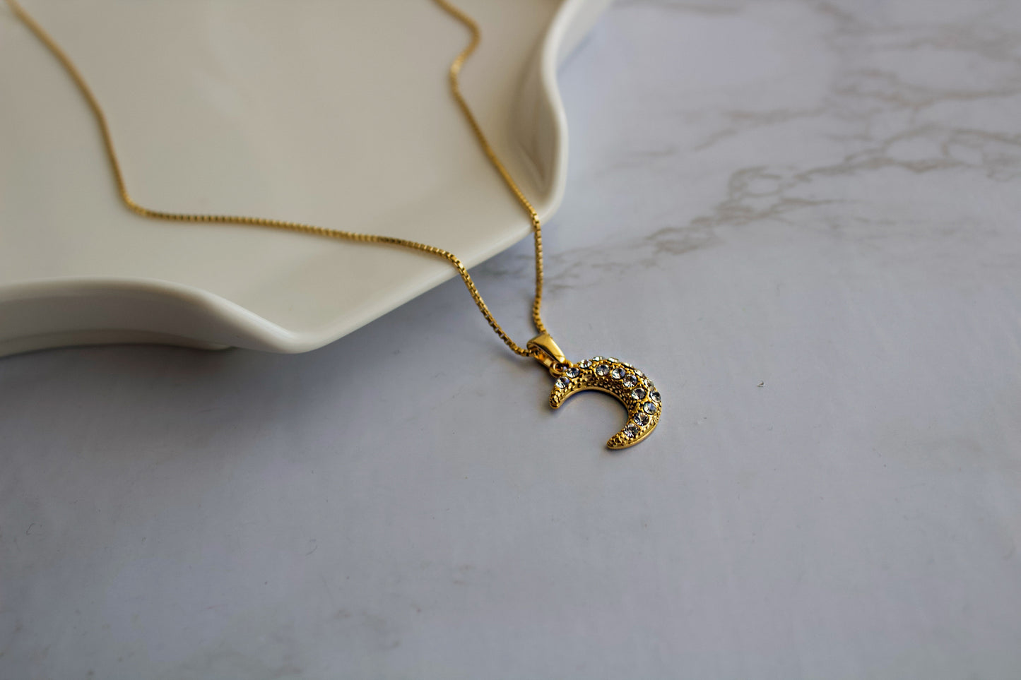 Crescent Pendant Necklace