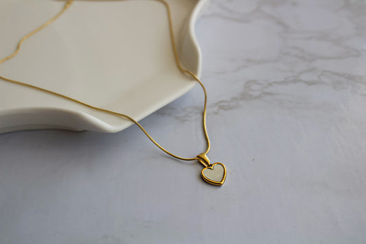 Heart Enamel Necklace