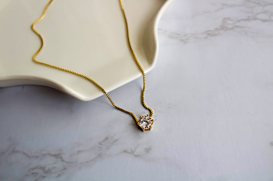 Luxe Diamond Pendant Necklace